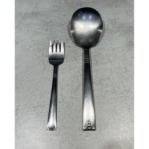 Hull Stainless Steel ZELDOR Salad Fork & Serving Spoon Vintage